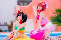 《Love Live!》Yazawa Nico &amp; Nishikino Maki (Swimsuit ver.) by Yuka &amp; An 《ラブライブ!》矢澤 にこ &amp; 西木野 真姫 (水着 ver.) by 床 &amp; 杏
