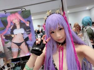 C97 Comiket last day Loli AV actress Mizushima Alice, feeling is yabai FGO BB Cos butt meat is rolled out ww